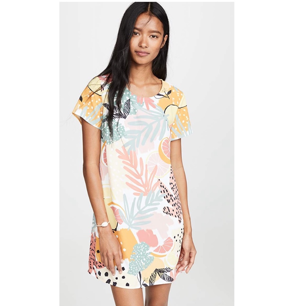 MINKPINK Citrus Print Tee Dress